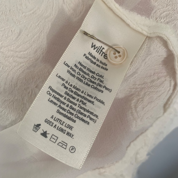 Aritzia Wilfred Hemistiche Dress in White (Size S) - Picture 9 of 11